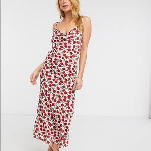 Rose covered midi sundress